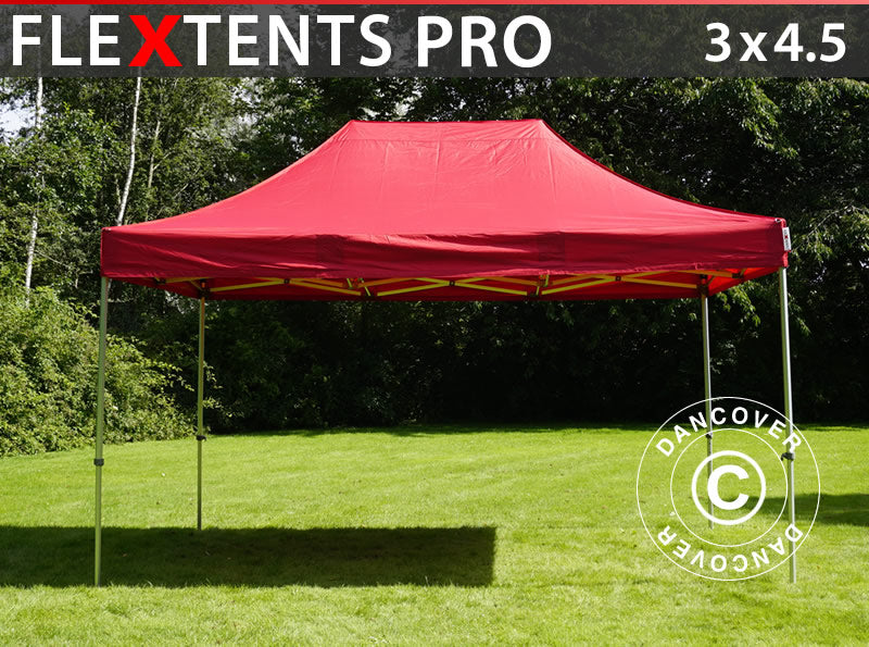 Foldetelt FleXtents PRO 3x4,5m Rød