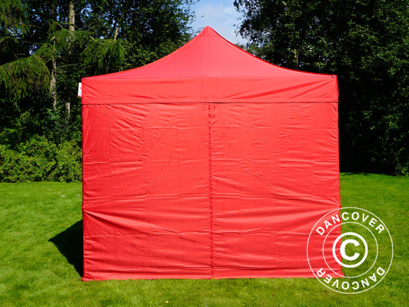 Foldetelt FleXtents PRO 3x4,5m Rød, inkl. 4 sider