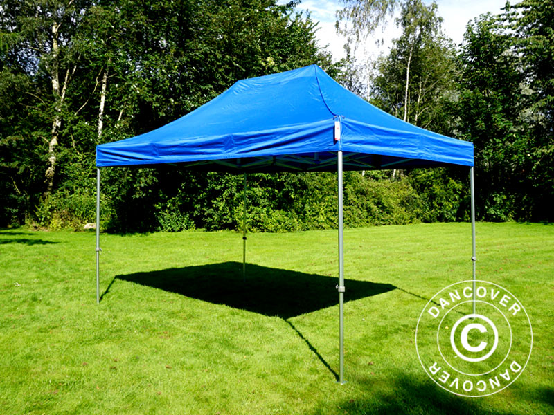 Foldetelt FleXtents PRO 3x4,5m Blå, inkl. 4 sider