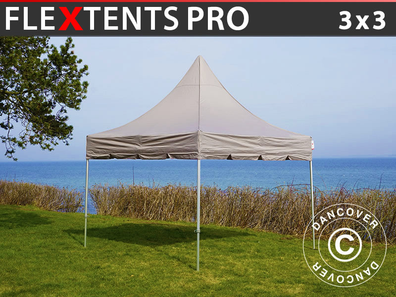 Foldetelt FleXtents PRO Peak Pagoda 3x3m Latte