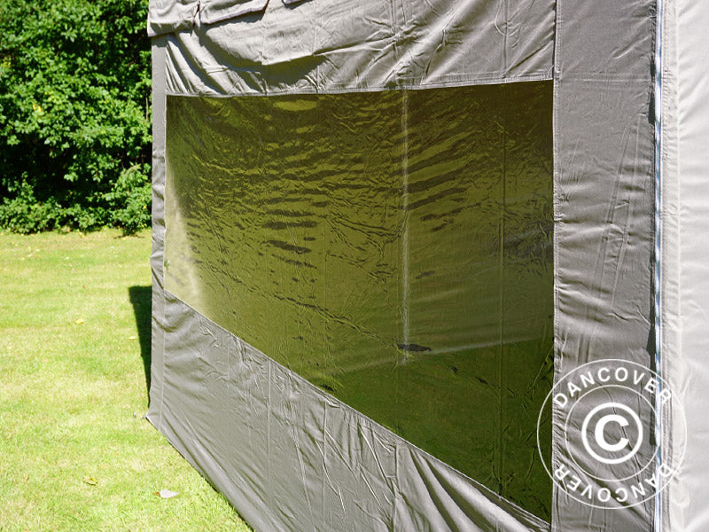 Foldetelt FleXtents PRO Peak Pagoda 3x3m Latte, inkl. 4 sider