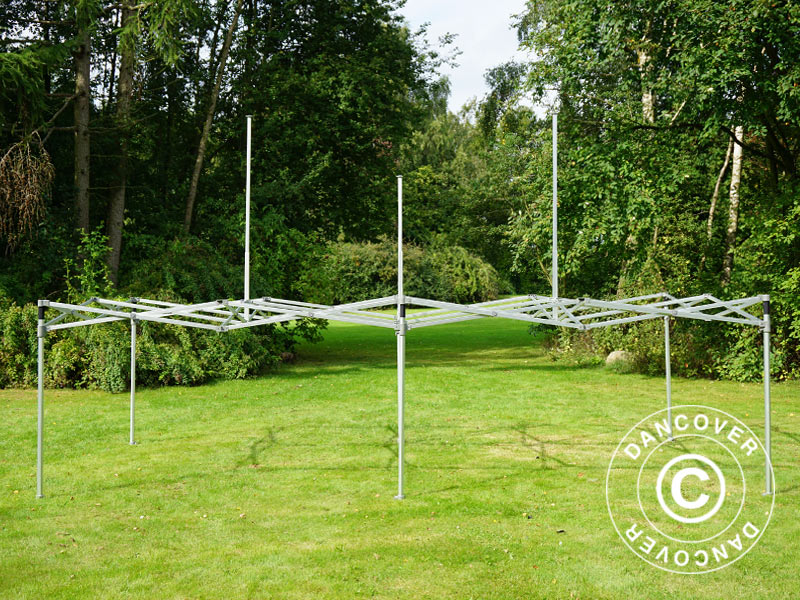 Foldetelt FleXtents PRO Peak Pagoda 3x6m Latte, inkl. 6 sider