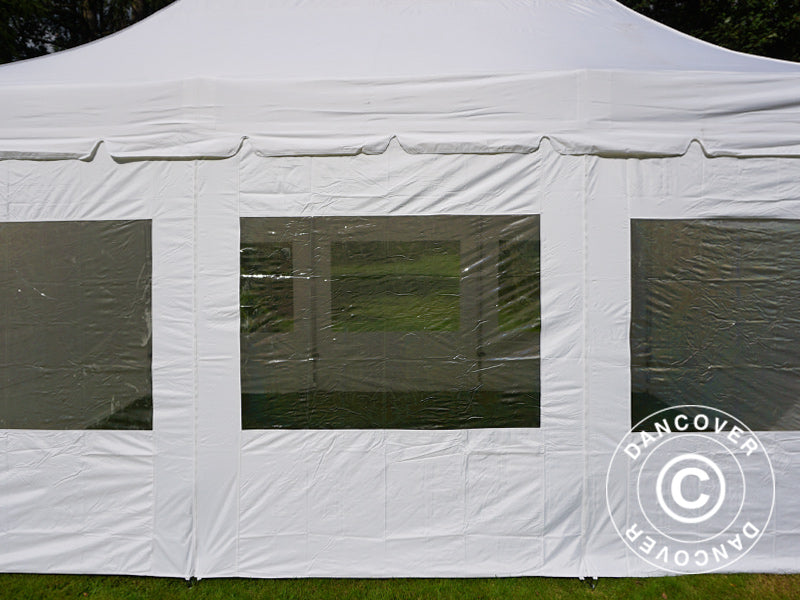 Foldetelt FleXtents PRO Peak Pagoda 4x6m Hvid, inkl. 8 sider