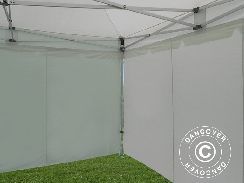Foldetelt FleXtents PRO Peak Pagoda 4x6m Hvid, inkl. 8 sider