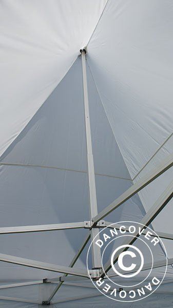 Foldetelt FleXtents PRO Peak Pagoda 4x8m Hvid, inkl. 6 sider