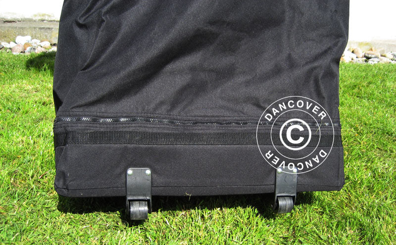 Foldetelt FleXtents PRO 3x3m Sort, Brandhæmmende, inkl. 4 sider