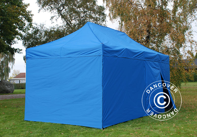 Foldetelt FleXtents Xtreme 60 3x6m Blå, inkl. 6 sider