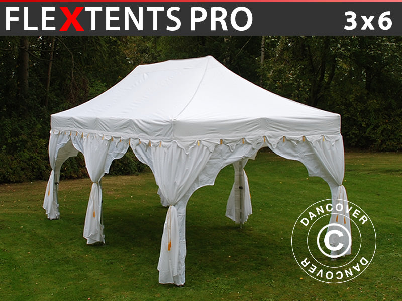 Foldetelt FleXtents PRO "Raj" 3x6m Hvid/Guld