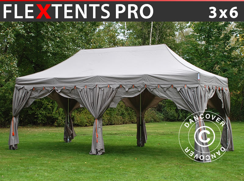 Foldetelt FleXtents PRO "Raj" 3x6m Latte/Orange