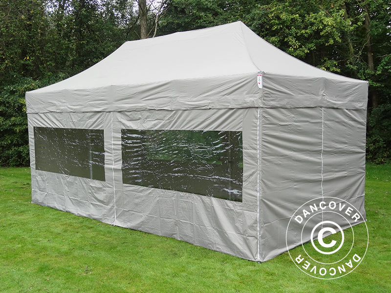 Foldetelt FleXtents PRO 3x6m Latte, inkl. 6 sider