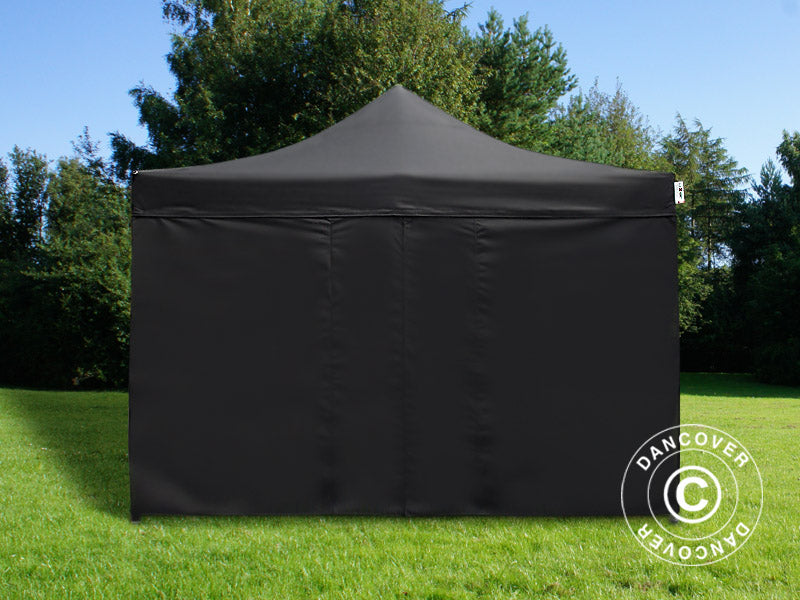 Foldetelt FleXtents Xtreme 60 4x4m Sort, inkl. 4 sider