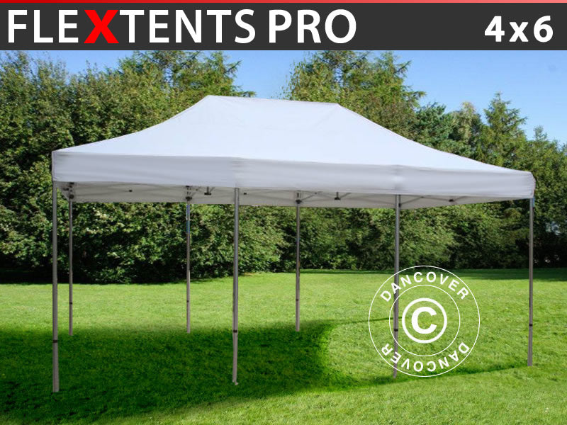 Foldetelt FleXtents PRO 4x6m Hvid