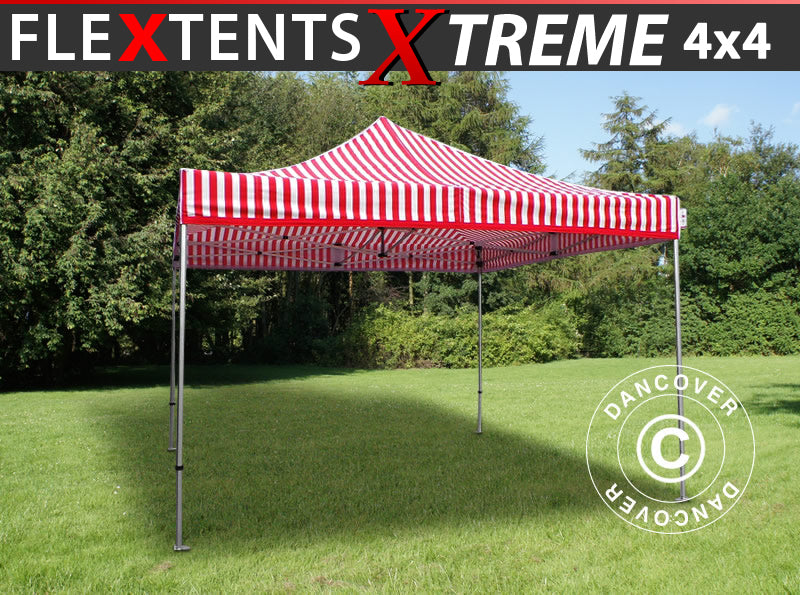 Foldetelt FleXtents Xtreme 50 4x4m Stribet