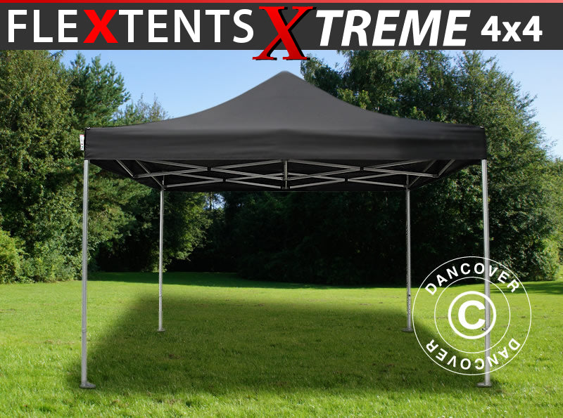 Foldetelt FleXtents Xtreme 50 4x4m Sort