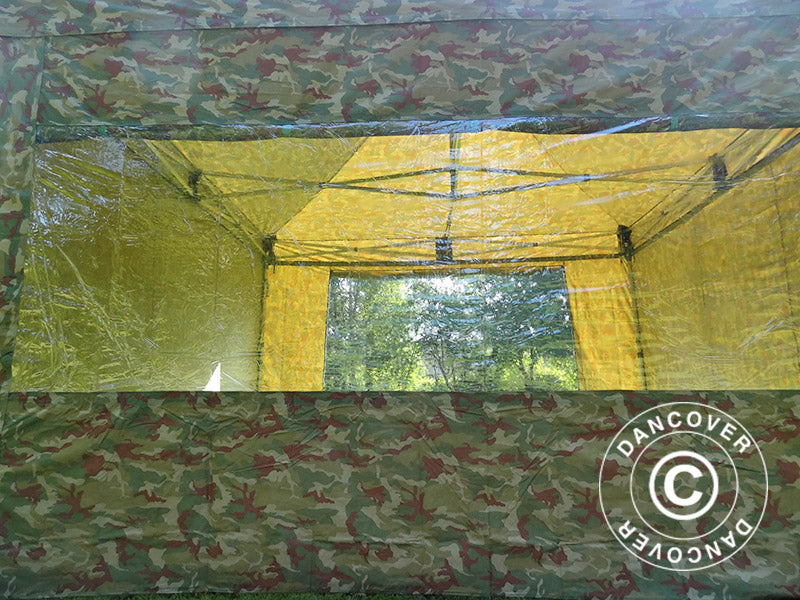 Foldetelt FleXtents Xtreme 50 4x4m Camouflage/Militær, inkl. 4 sider