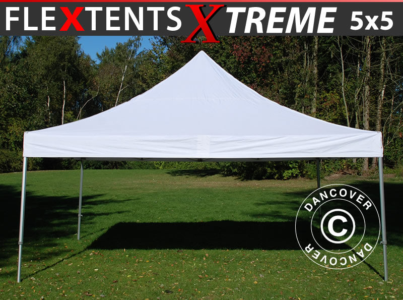 Foldetelt FleXtents Xtreme 50 5x5m Hvid