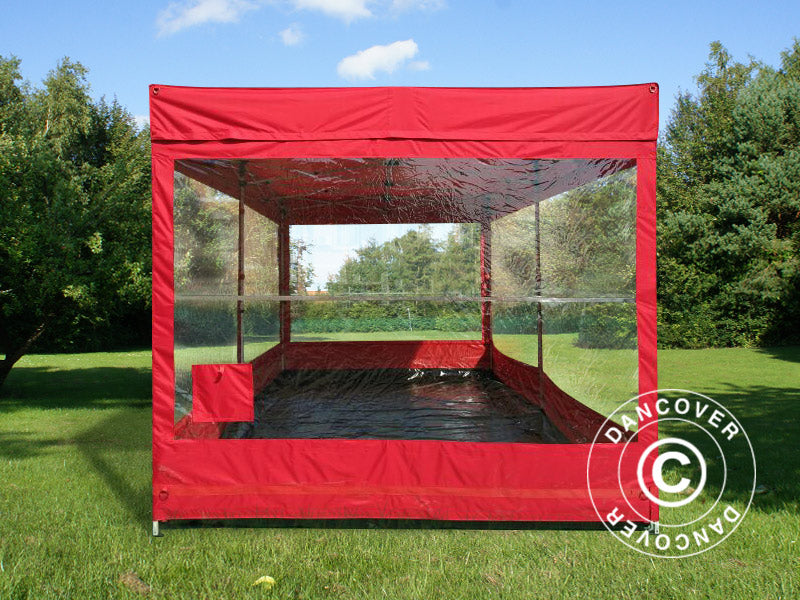 Foldegarage FleX Carcover, 3x6m, Rød