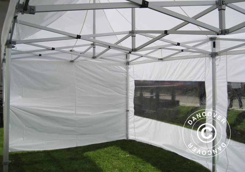 Foldetelt FleXtents PRO 2,5x5m Hvid, inkl. 6 sider
