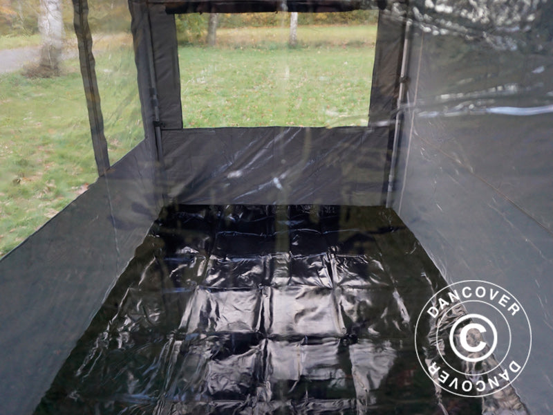 Foldetelt FleXtents PRO Trapezo 2x3m Grå, inkl. 4 sider