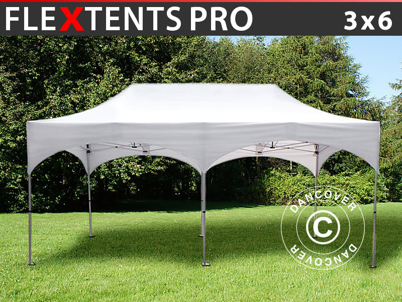 Foldetelt FleXtents PRO "Arched" 3x6m Hvid