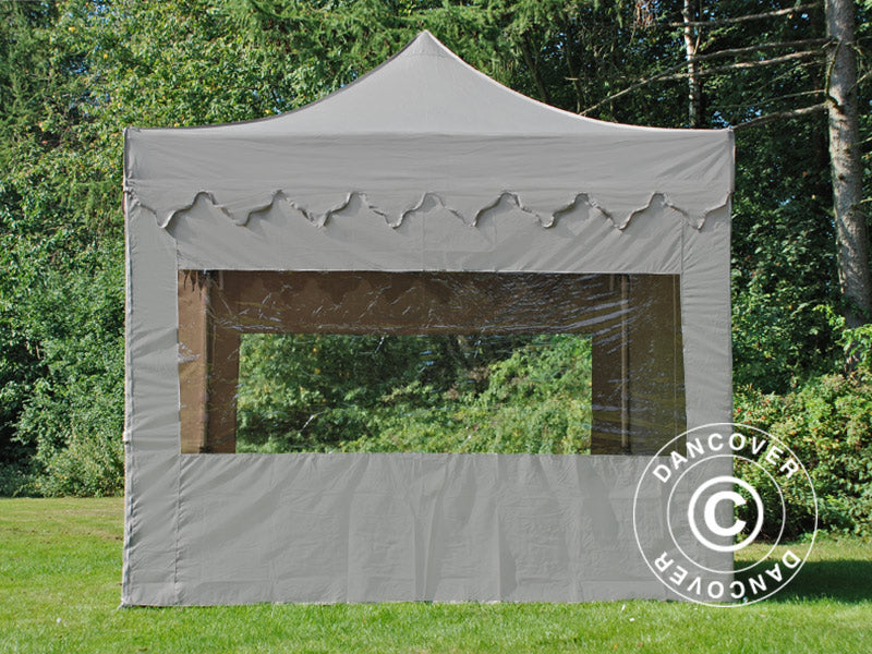 Foldetelt FleXtents PRO "Morocco" 3x3m Latte, inkl. 4 sider