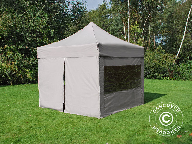 Foldetelt FleXtents PRO 3x3m Latte, inkl. 4 sider