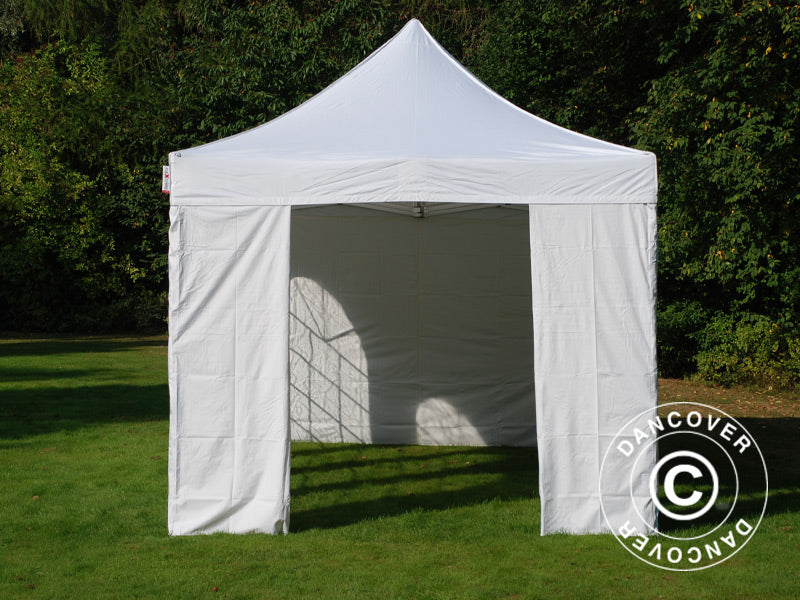 Foldetelt FleXtents PRO Vintage Style 3x6m Hvid, inkl. 6 sider