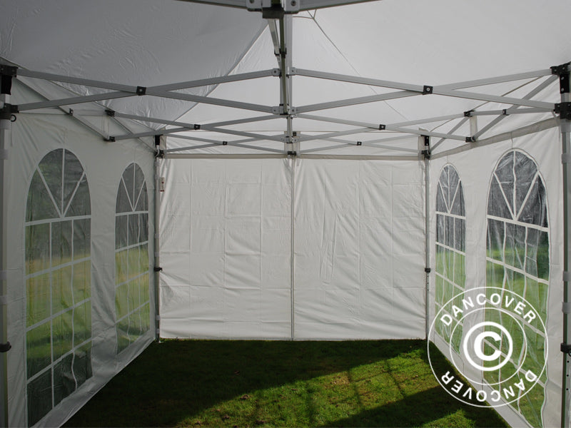 Foldetelt FleXtents PRO Vintage Style 3x6m Hvid, inkl. 6 sider
