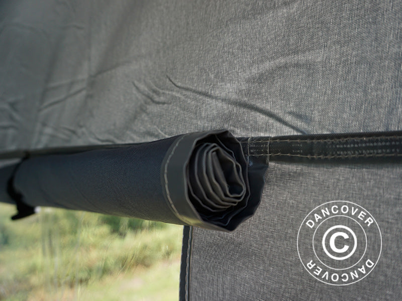 Foldetelt FleXtents PRO Trapezo 3x6m Grå, inkl. 4 sider