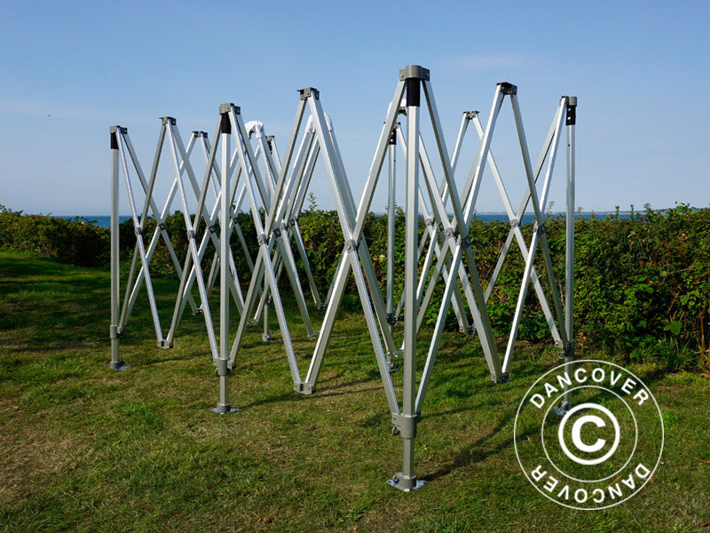 Foldetelt FleXtents PRO Trapezo 3x6m Grå, inkl. 4 sider