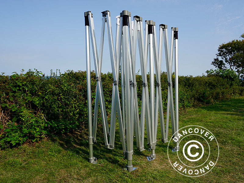 Foldetelt FleXtents PRO Trapezo 3x6m Grå, inkl. 4 sider