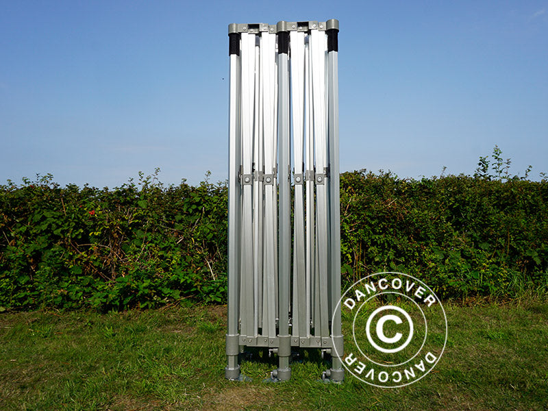 Foldetelt FleXtents PRO Trapezo 3x6m Grå, inkl. 4 sider