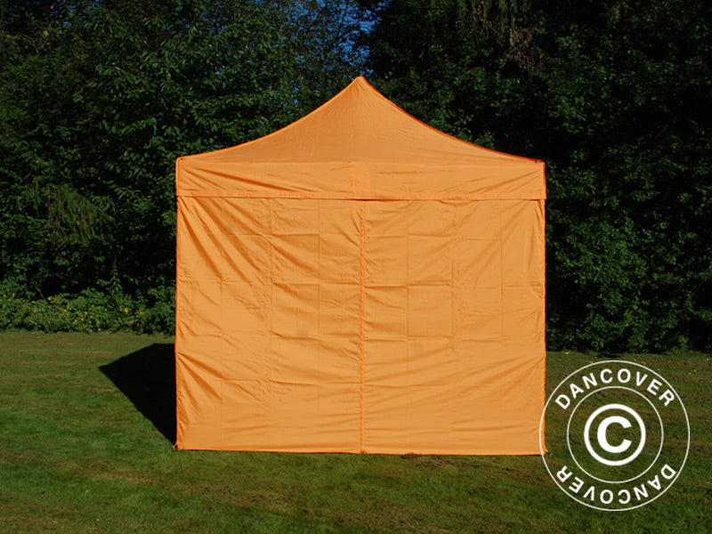 Foldetelt FleXtents PRO Steel 3x3m Orange, inkl. 4 sider