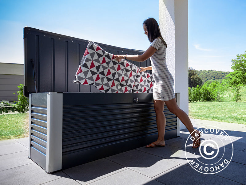 Hyndeboks, Protect-a-Box, Trimetals, 0,785x1,875x0,725m, 1,47m², Antracit