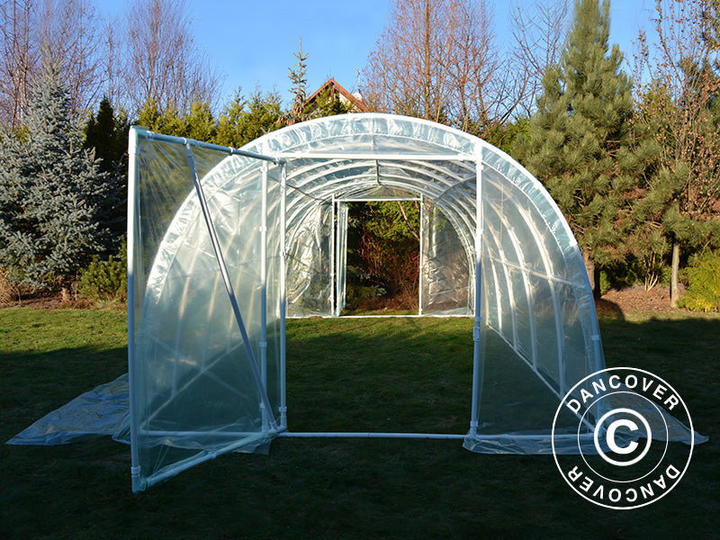 Polytunnel Drivhus 130, 3x4x2,1m, 12m², Transparent