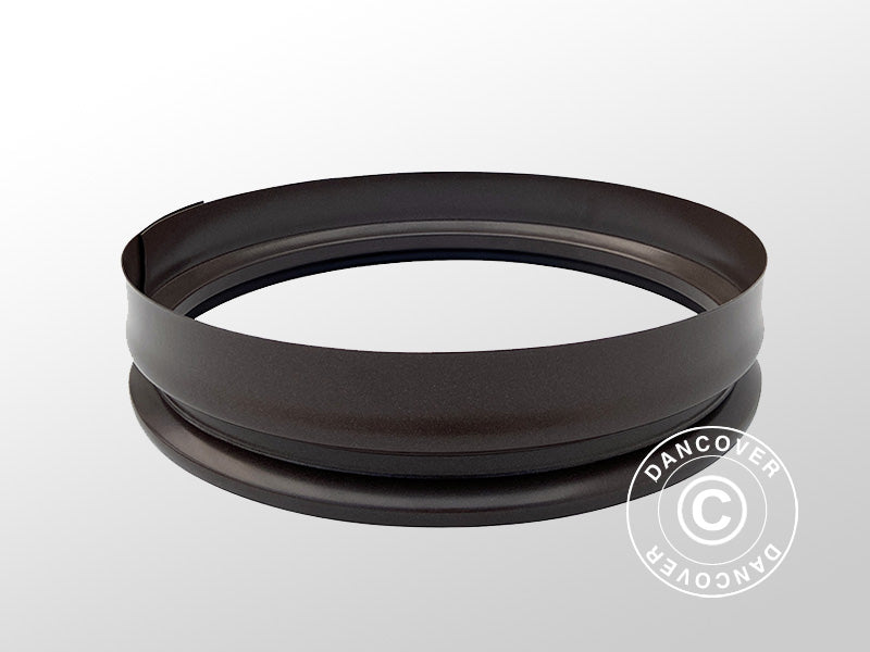 Rundt højbed, Ø0,5x0,1m, Brun