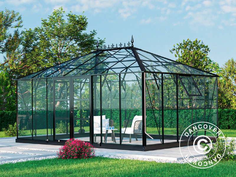 Orangery 5,14x3,71x3,15m w/Base and Deco Black