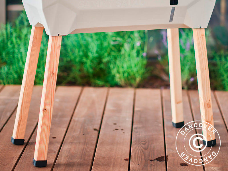 Højbed, SAMMY SALAD, m/låg og vandbeholder, Lysegrå