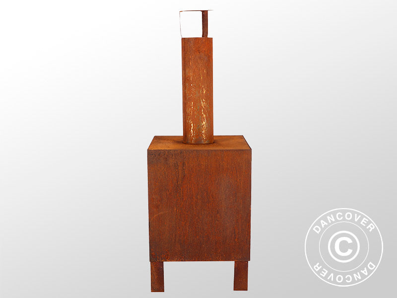 Havepejs, 38x38x108cm, Rustfarvet