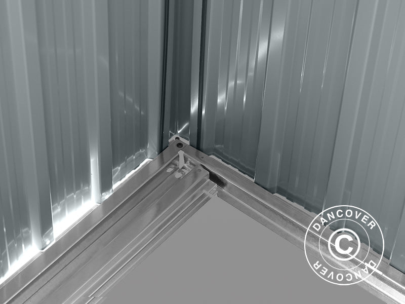 Redskabsskur m/ovenlys 2,38x2,79x2,02m, 6,64m², ProShed®, Antracit