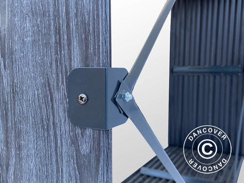 Brændeskur, højbed, GPPS, 1,5x0,5x1m, 0,75m², Grå KUN
2 STK. TILBAGE