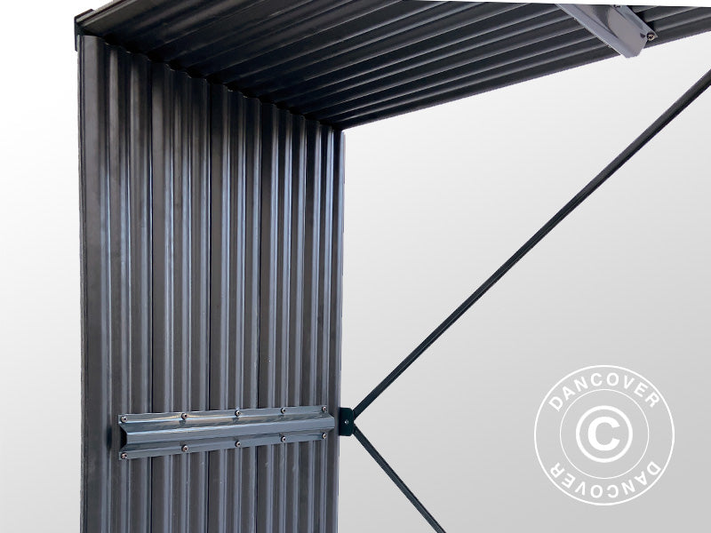 Brændeskur, højbed, GPPS, 1,5x0,5x1m, 0,75m², Grå KUN
2 STK. TILBAGE