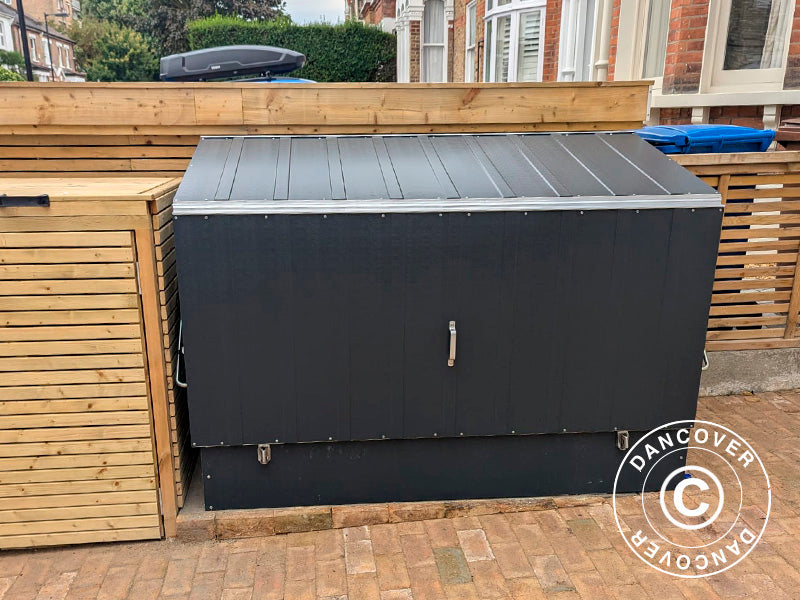 Cykelskur, Protect-a-Cycle, Trimetals, 1,96x0,89x1,33m, 1,74m², Antracit