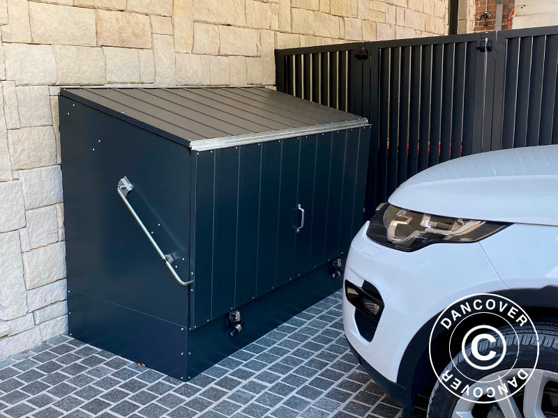 Cykelskur, Protect-a-Cycle, Trimetals, 1,96x0,89x1,33m, 1,74m², Antracit