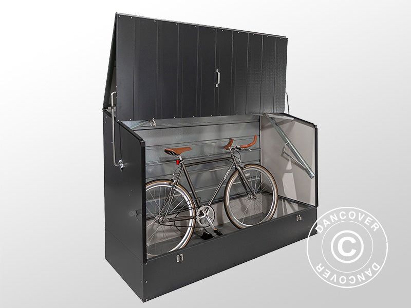 Cykelskur, Protect-a-Cycle, Trimetals, 1,96x0,89x1,33m, 1,74m², Antracit