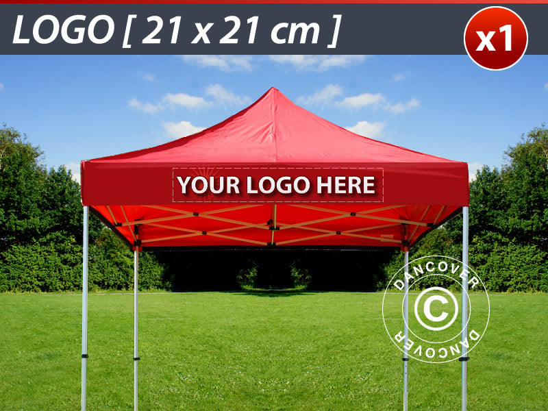 1 frisetryk 21x21cm til FleXtents, centreret