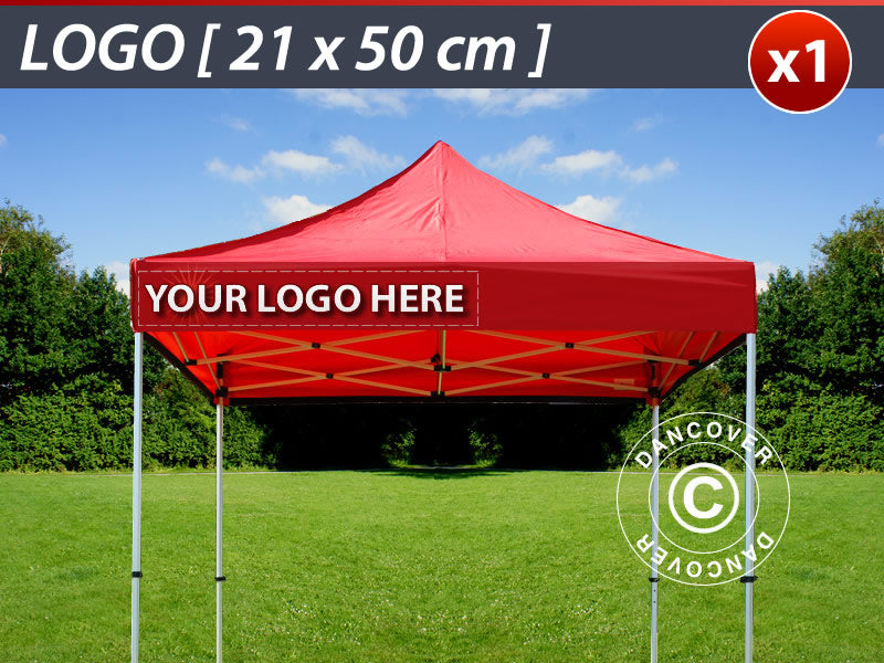 1 frisetryk 21x50cm til FleXtents, venstrestillet