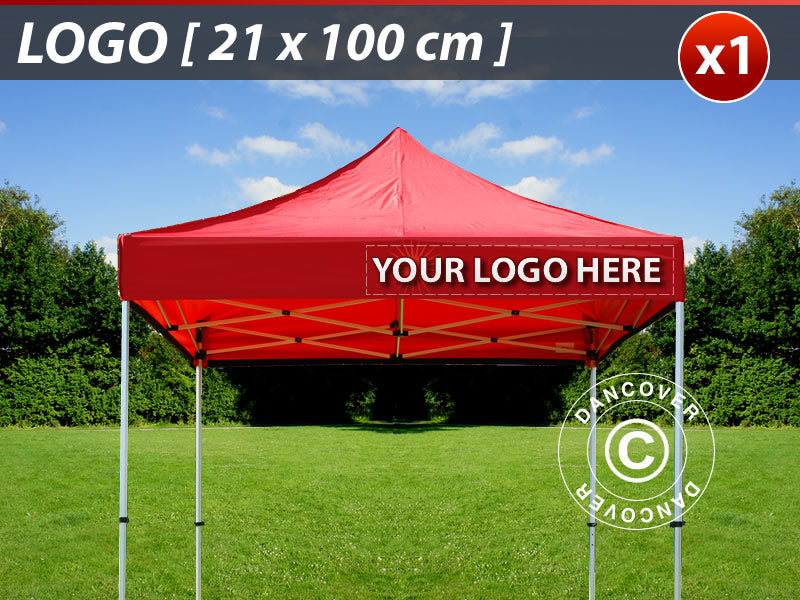 1 frisetryk 21x100cm til FleXtents, højrestillet