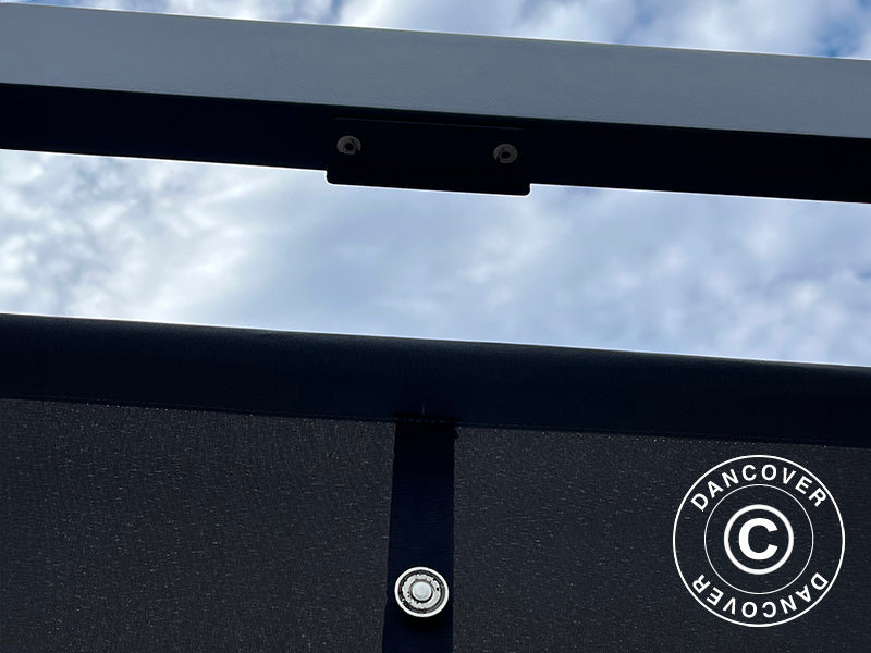 Pergola pavillon Santa Cruz, 4x4m, Mørkegrå