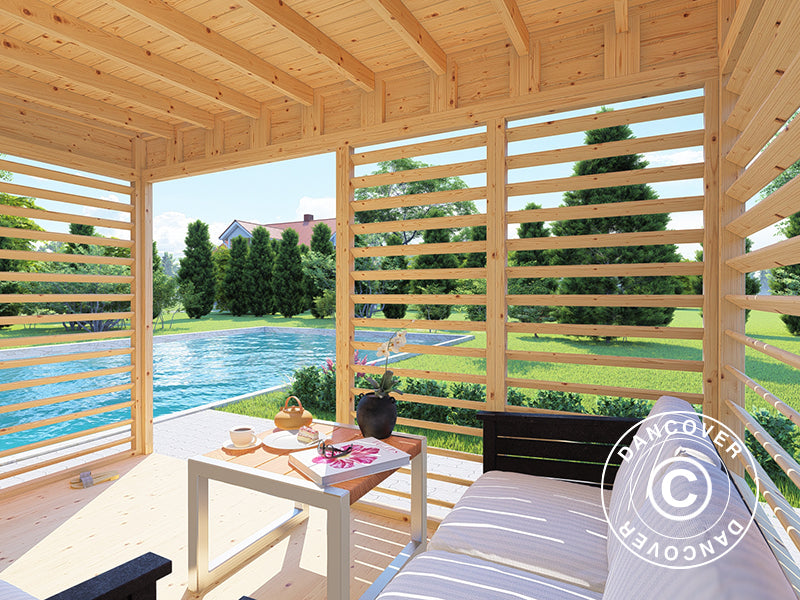 Havepavillon i træ, Bertilo Garten Lounge 2, 3,37x2,34x2,32m